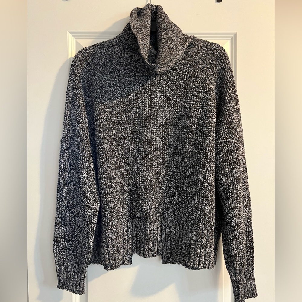 NWT Madewell turtleneck cross back sweater sz L